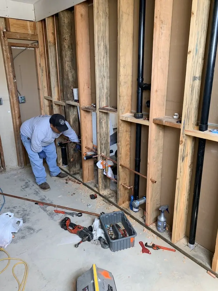 Commercial rough-in plumbing for Gas Line Repair in Florissant